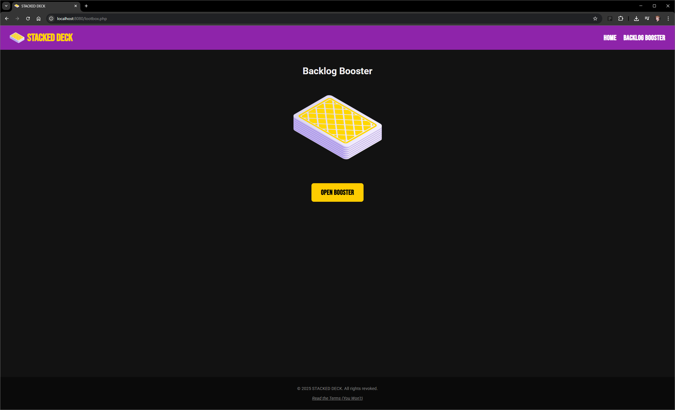 STACKED DECK Screenshot