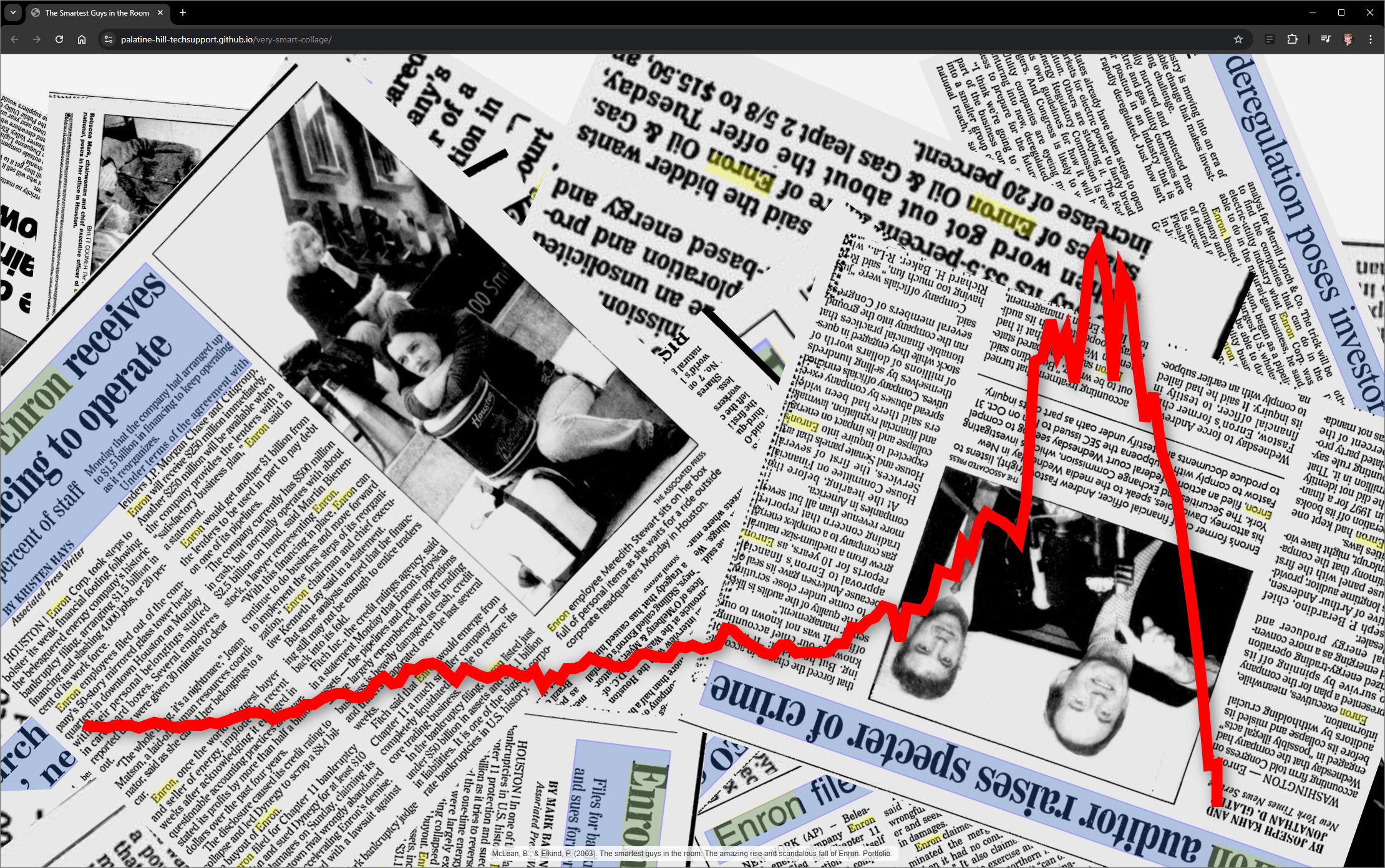 Enron Visualization Screenshot